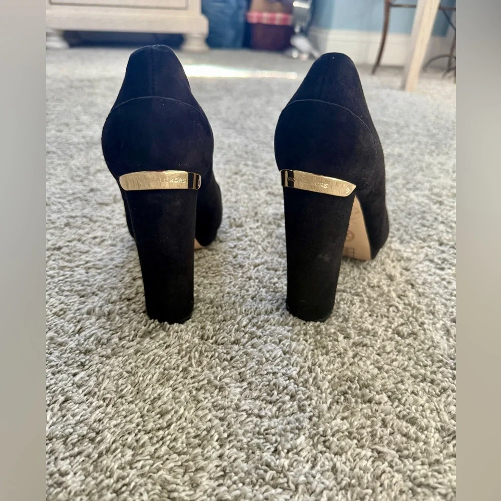 Michael Kors Black Suede Heels (Size 7) - Worn Once